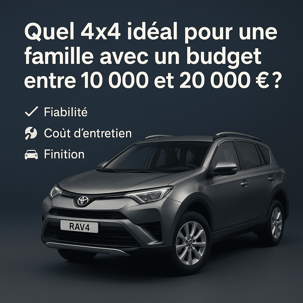 🚙 Quel 4x4 ou SUV choisir pour une famille avec un budget entre 10 000 et 20 000 € ?
