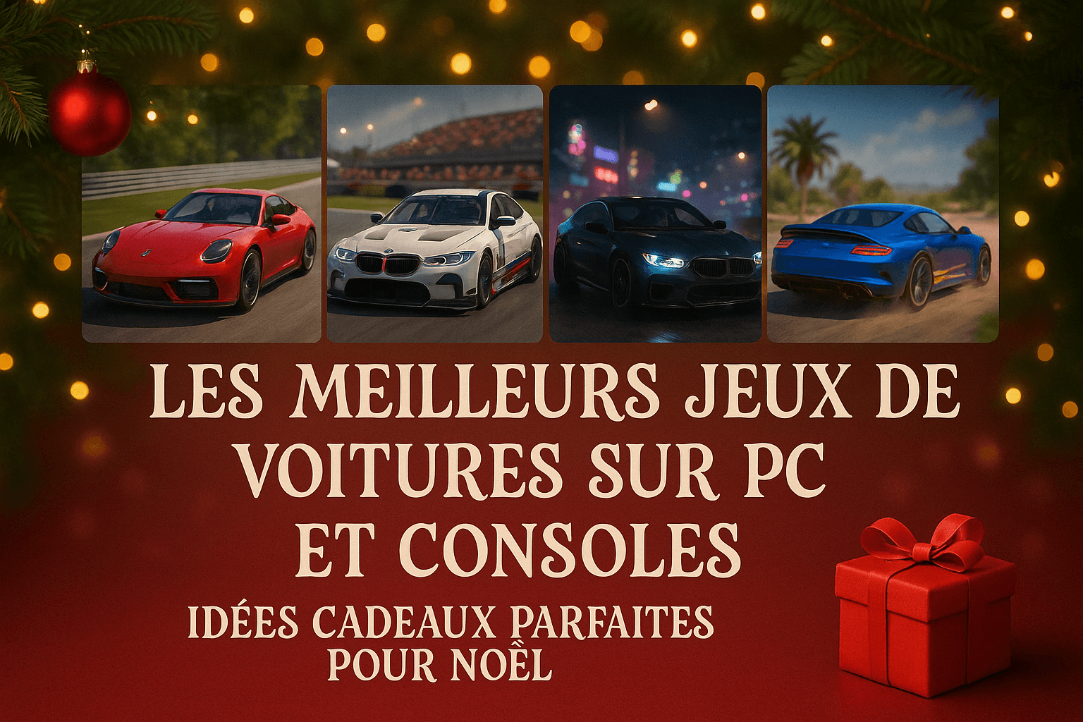 🎮🚗 Les Meilleurs Jeux de Voitures sur PC et Consoles – Idées Cadeaux Parfaites pour Noël 2025