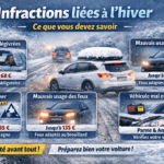 🚗 Infractions liées à l’hiver : ce que les automobilistes doivent absolument savoir