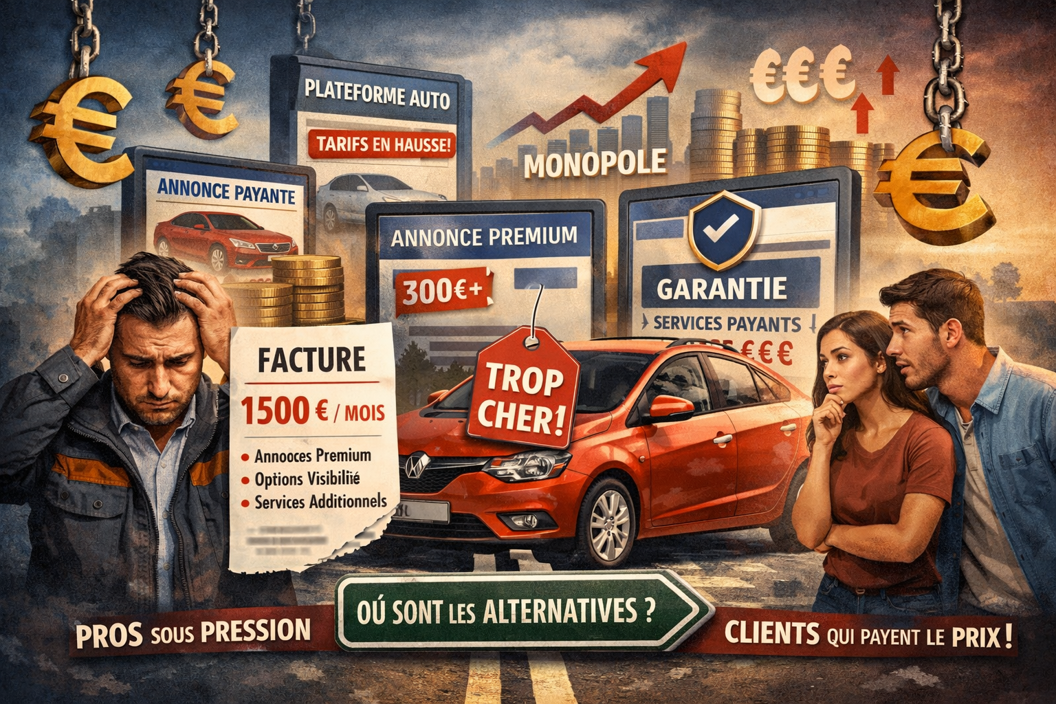 Sites de petites annonces automobiles : comment quelques géants ont verrouillé le marché et fait exploser les prix