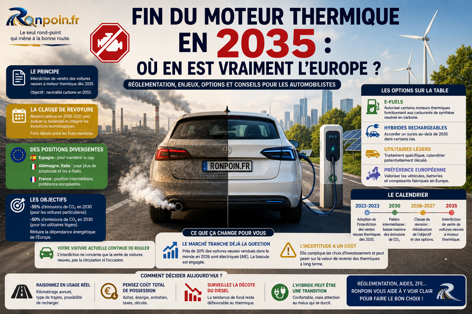 Fin du moteur thermique en 2035 : où en est vraiment l’Europe ?