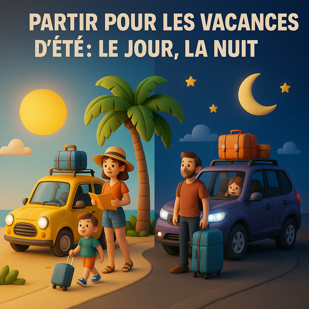 Vacances d’été : Faut-il partir de jour ou de nuit ? Quels jours privilégier ? Nos conseils pour un départ malin